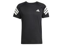 Camiseta de fitness adidas gym+ 3 bandas hombre negro/blanco XS