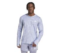 adidas Men's Camiseta Manga Larga Own The Run Climacool 3 Bandas, Dash Grey/Violet Tone, L