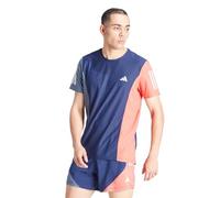 adidas Men's Camiseta Own The Run Colorblock, Dark Blue/Preloved Ink/Preloved Scarlet, LT