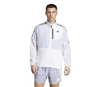 adidas Men's Chaqueta plegable Own the Run 3 bandas, White, M