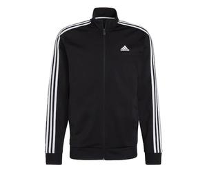 adidas Men's Chaqueta Primegreen Essentials Warm-Up 3 bandas, Black/White, S