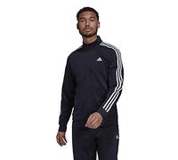 adidas Men's Chaqueta Primegreen Essentials Warm-Up 3 bandas, Legend Ink/White, 3XL Alta