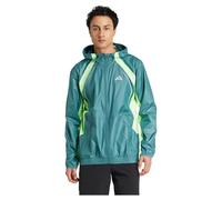 adidas Men's Cortavientos Tech Apparel, Preloved Teal/Lime Burst, L