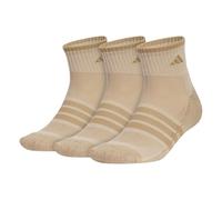adidas Men's Cushioned X 4 3-Pack Quarter, Calcetín Hombre, Warm Sandstone Beige Raw Desert, Large