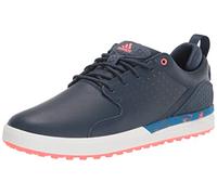 adidas Men's FLOPSHOT Spikeless Golf Shoes, Crew Navy/Blue Rush/Turbo, 8