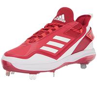 adidas Men's Icon 7 Boost Baseball Shoe, Team Power Red/White/Solar Red, 6.5