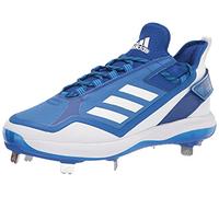 adidas Men's Icon 7 Boost Baseball Shoe, White/Team Royal Blue/Solar Blue, 8.5