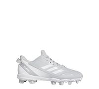 adidas Men's Icon 7 MD Baseball Shoe, Team Light Grey/White/Silver Metallic, 7