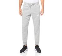 adidas Men's Pantalón Essentials Fleece Tapered Cuff 3 Bandas, Medium Grey Heather, LT3