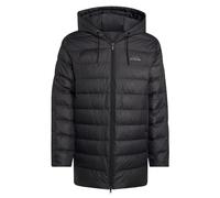 adidas Men's Parka Essentials Climawarm 3-Stripes Light Down Hooded, Black, L