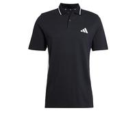 adidas Hombre Essential Three Stripes Pique Polo Shirt, Black/White, M