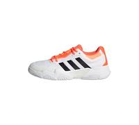 adidas Hombre Solematch Control 2 Tennis Shoes, FTWR White/Core Black/Lucid Orange, 45 1/3 EU