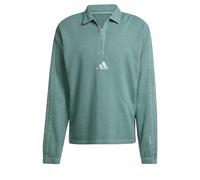adidas Men's Sudadera All SZN French Terry Washed Half-Zip, Aurora Ivy, S