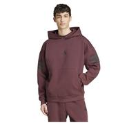 adidas Men's Sudadera con Capucha Future Icons 3 Bandas, Aurora Ruby/Brown, M