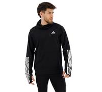 adidas Men's Sudadera con Capucha Own The Run 3 Bandas, Black, L