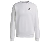 adidas Men's Sudadera Essentials Fleece, White/Black, L