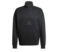 adidas Men's Sudadera Z.N.E. Quarter-Zip, Black, L