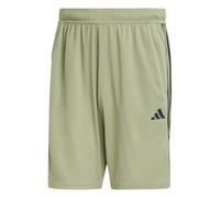 adidas Men's Tall Size Train Essentials Piqué 3-Stripes Shorts, Tent Green/Black