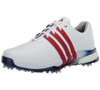 adidas Men's Tour360 24 Golf Shoes, Footwear White/Better Scarlet/Royal Blue, 11