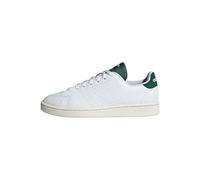 adidas Men's Zapatilla Advantage, Cloud White/Cloud White/Collegiate Green, 41 1/3