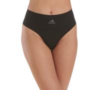 adidas Micro-Stretch Seamless Thong Panties, Singles Tanga, Negro, L para Mujer