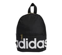 adidas Mini Mochila Lineal, Negro, Blanco, Dorado, Talla única Unisex Adulto