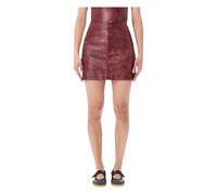 Adidas - Minifalda de Cuero Sintético - Sport - Mujer - Marrón - M -