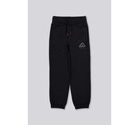 adidas Niños Boys Slogan Fleece Pants, Black/Pure Ruby, 11-12 Years