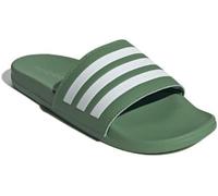 adidas Mixta Adilette Comfort Sandalias, Verde Preamado Blanco Verde Preamado, 18 Women/17 Men