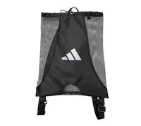 adidas Mochila de malla para boxeo, karate, judo, taekwondo, kickboxing, BJJ, gimnasio, entrenamiento, bolsa negra con cordón, Negro, 45*50cm