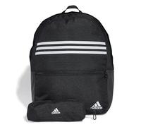 adidas - Mochila unisex clásica horizontal con 3 rayas, Negro/Blanco (Iz1895), talla única