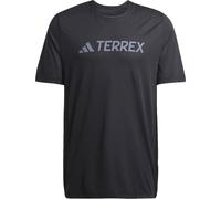 Adidas - Ropa de senderismo - Multi Logo Tech Tee Black - Talla XL - Negro Negro XL