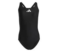 adidas Mujer 3 Bar Logo Swimsuit, Black / White, 32