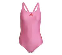 adidas Mujer 3 Stripes C-Back Swimsuit, Pulse Magenta/Better Scarlet, 40