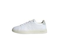 adidas Mujer Advantage Premium Leather Shoes, Cloud White / Cloud White / Silver, 38 2/3 EU