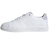 adidas Mujer Advantage Premium Leather Shoes, Cloud white/Cloud white/silver dawn, 38 EU