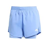 adidas Mujer AEROREADY Made for Training Minimal Two-in-One Shorts, Blue Fusion/White, XS