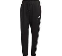 adidas Mujer AEROREADY Made4Training 7/8 Knit 3-Stripes Tapered Pants, Black/White, XS