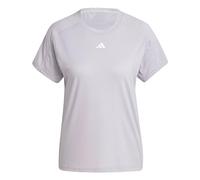 adidas Mujer AEROREADY Train Essentials Minimal Branding Crewneck tee, Glory Grey, M