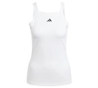 adidas Mujer AEROREADY Train Essentials Minimal Branding Tank Top, White/Black, XXS