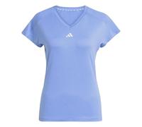 Adidas Mujer AEROREADY Train Essentials Minimal Branding V-Neck tee, Blue Fusion, XL