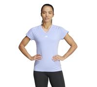 adidas Mujer AEROREADY Train Essentials Minimal Branding V-Neck tee, Blue Spark, XS