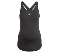 adidas Mujer AEROREADY Train Essentials Slim-Fit Tank Top (Maternity), Black/White, XS