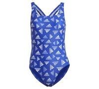 adidas Mujer Allover Print Sportswear Swimsuit, Semi Lucid Blue/White, 30