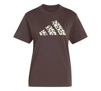 adidas Mujer Animal Graphic Shirt, Dark Brown, S