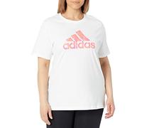 adidas Mujer Animal Print Graphic tee, White, XS