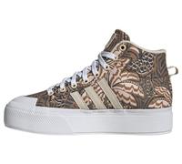 adidas Mujer Bravada 2.0 Mid Platform Shoes, Crystal Sand/Cream White/Cloud White, 40 2/3 EU
