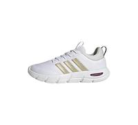 adidas Mujer Cloudfoam Flex Elastic Laces Shoes, FTWR White/Cyber Met./Crystal White, 41 1/3 EU