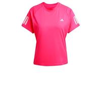 adidas Mujer Club 3 Stripe Tennis Climacool T-Shirt, Lucid Pink, S
