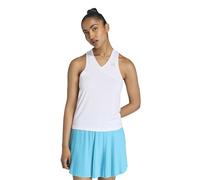 adidas Mujer Club Tennis Climacool V-Neck Tank Shirt, White/White, S